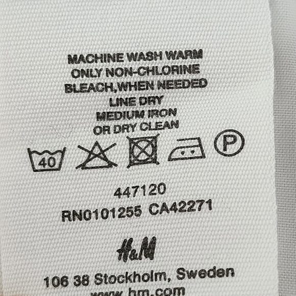 H&M Pleated Fully Lined A Line Swirl Pattern Cotton Skirt Size 12 - Picture 8 of 10